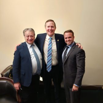 Alexander Temerko with the Congressman Brian Jack and Ben Iorio.